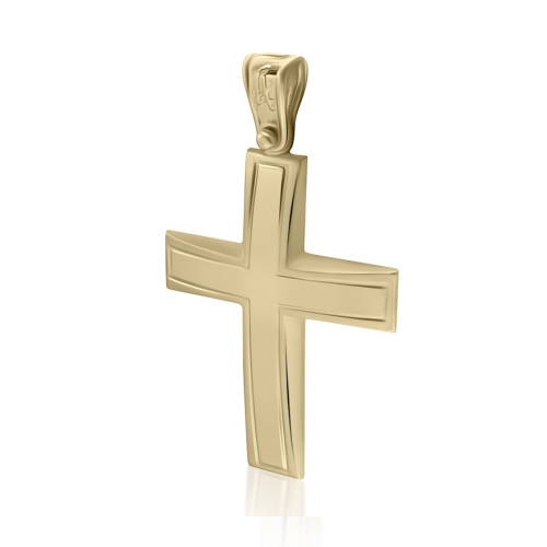 Βαπτιστικός σταυρός Κ14 χρυσό st4108 ΣΤΑΥΡΟΙ Κοσμηματα - chrilia.gr