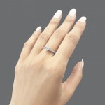Solitaire ring 18K white gold with diamond 0.27ct , VS1, G from IGL da4219 ENGAGEMENT RINGS Κοσμηματα - chrilia.gr