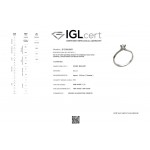 Μονόπετρο δαχτυλίδι Κ18 λευκόχρυσο με διαμάντι 0.11ct, VS1, F από το  IGL da3874 ΔΑΧΤΥΛΙΔΙΑ ΑΡΡΑΒΩΝΑ Κοσμηματα - chrilia.gr
