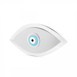 Transparent plexiglass eye, with corian and inox, AC0830 GIFTS Κοσμηματα - chrilia.gr