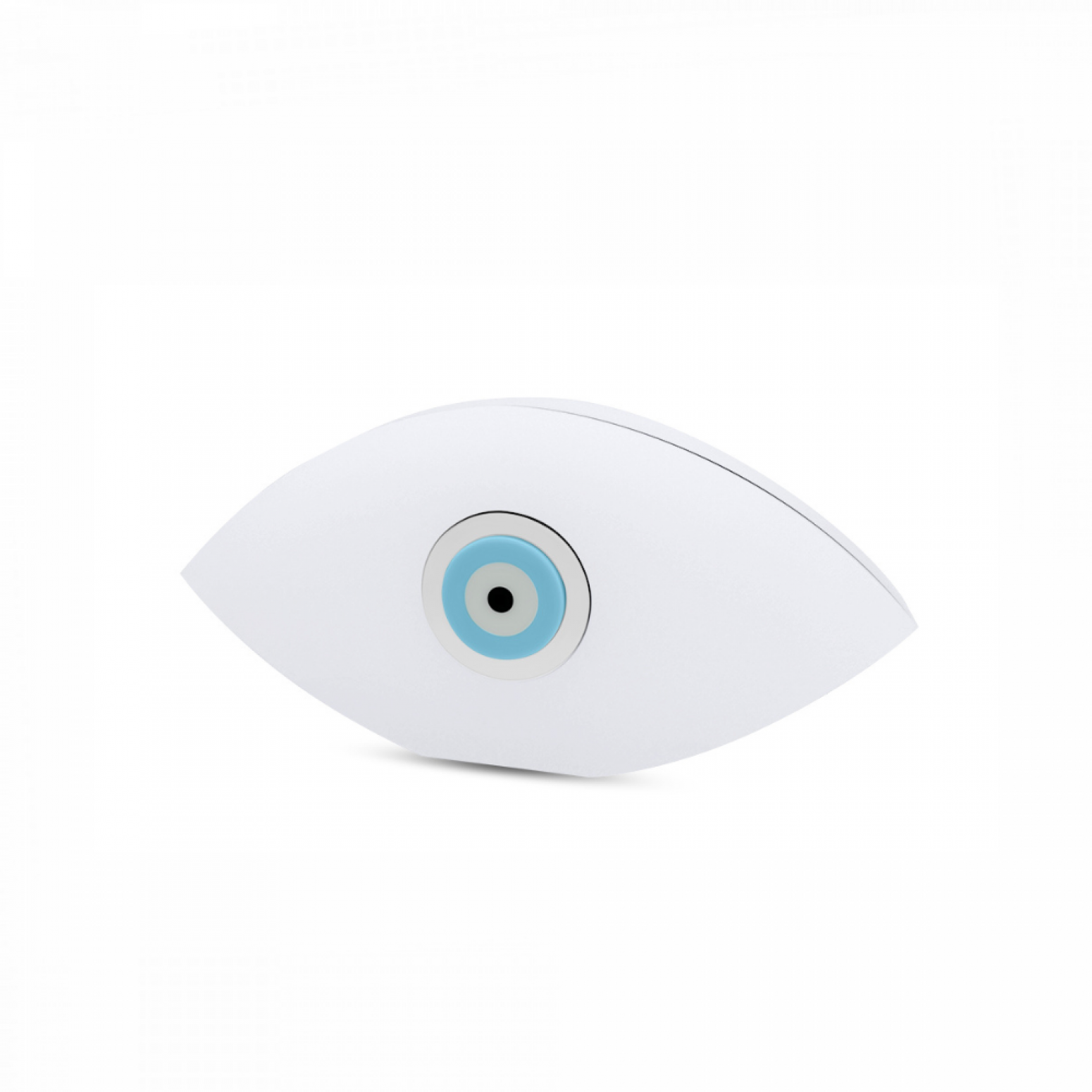 White plexiglass eye, with corian and inox, AC1431 GIFTS Κοσμηματα - chrilia.gr