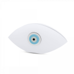 White plexiglass eye, with corian and inox, AC1432 GIFTS Κοσμηματα - chrilia.gr