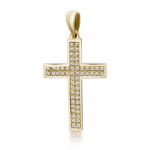 Βαπτιστικός σταυρός Κ18 χρυσό με διαμάντια 0.21ct, VS1, H st4070 ΣΤΑΥΡΟΙ Κοσμηματα - chrilia.gr
