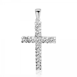 Βαπτιστικός σταυρός Κ18 λευκόχρυσο με διαμάντια 0.54ct, VS1, G st4073 ΣΤΑΥΡΟΙ Κοσμηματα - chrilia.gr