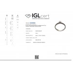 Solitaire ring 18K white gold with diamond 0.09ct, VS1, G from IGL da3795 ENGAGEMENT RINGS Κοσμηματα - chrilia.gr