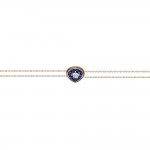 Eye bracelet, 18K pink gold with sapphires 0.16ct and diamonds 0.03ct, VS1, H, br1938 BRACELETS Κοσμηματα - chrilia.gr