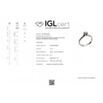 Solitaire ring 18K white gold with diamond 0.19ct , VS2, F από το IGL da3791 ENGAGEMENT RINGS Κοσμηματα - chrilia.gr