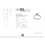 Solitaire ring 18K white gold with diamond 0.19ct, VS2, G , from IGL, da4174 ENGAGEMENT RINGS Κοσμηματα - chrilia.gr