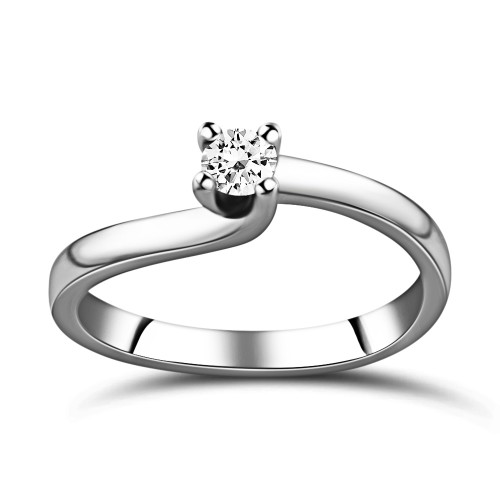 Μονόπετρο Δαχτυλίδι - Μονόπετρο δαχτυλίδι Κ18 λευκόχρυσο με διαμάντι 0.15ct, VS1, F from IGL  da4176 ΔΑΧΤΥΛΙΔΙΑ ΑΡΡΑΒΩΝΑ Κοσμηματα - chrilia.gr