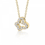 Butterfly necklace, Κ9 gold with zircon, ko5131 NECKLACES Κοσμηματα - chrilia.gr