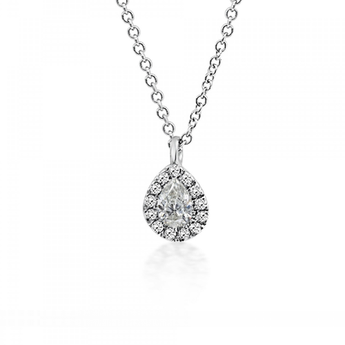 Multistone necklace 18K white gold with diamonds 0.19ct, VS1, H ko5183 NECKLACES Κοσμηματα - chrilia.gr