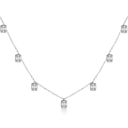 Κολιέ, Κ18 λευκόχρυσο με διαμάντια 0.53ct, SI1, G, ko5861 ΚΟΛΙΕ Κοσμηματα - chrilia.gr
