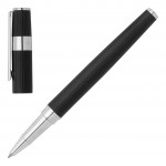 Hugo Boss στυλό, Rollerball Gear Pinstripe Black / Chrome HSV2855A, ac1387 ΔΩΡΑ Κοσμηματα - chrilia.gr
