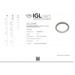 Full stone ring 18K white gold with diamonds 0.77ct, VVS2/VS1, F/G from IGL da3695 ENGAGEMENT RINGS Κοσμηματα - chrilia.gr