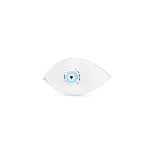 Μάτι πλεξιγκλάς διάφανο, με κόριαν και ίνοξ, AC0551 ΔΩΡΑ Κοσμηματα - chrilia.gr