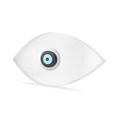 Transparent plexiglass eye, with corian and inox, AC0679 LUXURY GIFTS Κοσμηματα - chrilia.gr