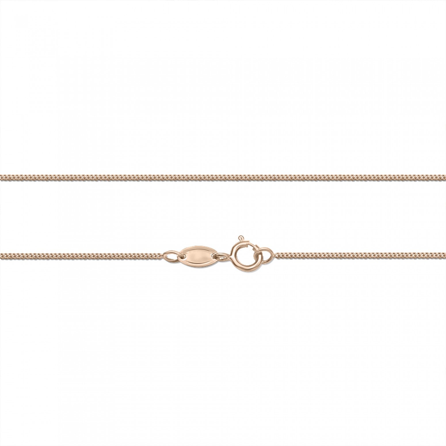 Αλυσίδα κουρμέτ Κ14 ροζ χρυσό 45cm, al0262 ΑΛΥΣΙΔΕΣ Κοσμηματα - chrilia.gr