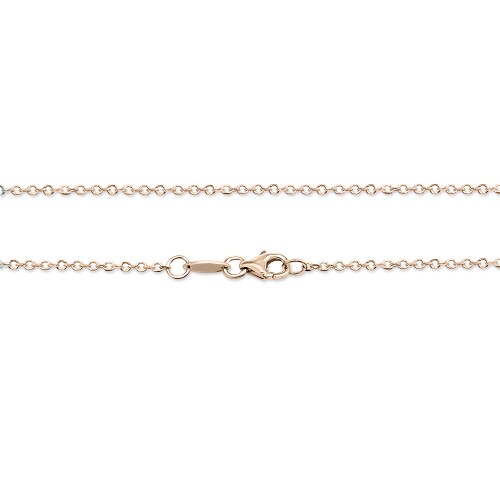Rollo chain Κ14 pink gold 45cm, al0269 CHAINS Κοσμηματα - chrilia.gr