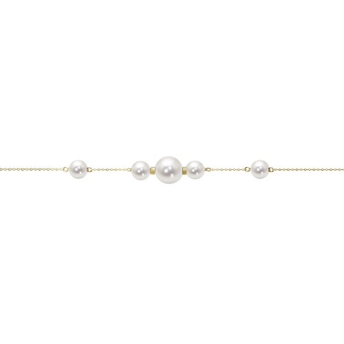 Bracelet Κ14 gold with pearls, H br1964 BRACELETS Κοσμηματα - chrilia.gr