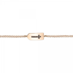 Cross bracelet, Κ14 pink gold with black diamonds 0.02ct, br2233 BRACELETS Κοσμηματα - chrilia.gr