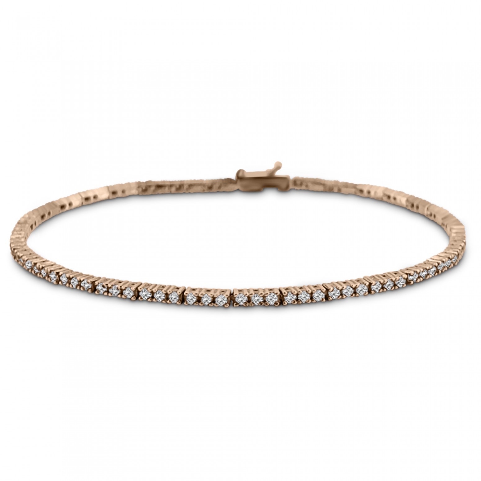 Tennis bracelet,14K pink gold with zircon, br1872 BRACELETS Κοσμηματα - chrilia.gr