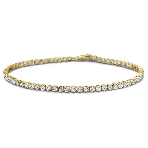 Tennis bracelet,14K gold with zircon, br2165 BRACELETS Κοσμηματα - chrilia.gr