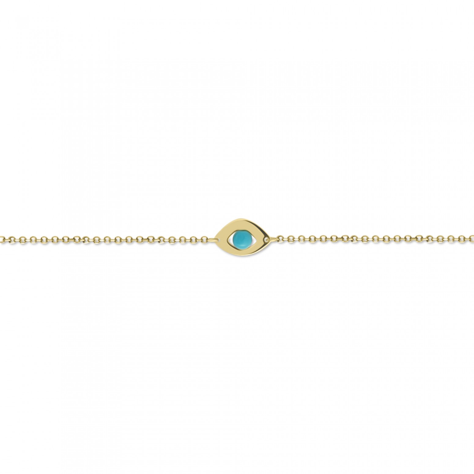 Babies bracelet K14 gold with eye and turquoise pb0193 BRACELETS Κοσμηματα - chrilia.gr