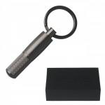 Hugo Boss key ring, Pure Matte Dark Chrome HAK603, kl0045 LUXURY GIFTS Κοσμηματα - chrilia.gr