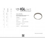 Half stone ring 18K white gold with diamonds 0.20ct, VVS2/VS1, F/G from IGL da3708 ENGAGEMENT RINGS Κοσμηματα - chrilia.gr