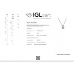 Μονόπετρο κολιέ Κ18 λευκόχρυσο με διαμάντι 0.25ct, SI1, H από το IGL ko5696 ΚΟΛΙΕ Κοσμηματα - chrilia.gr