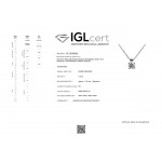 Solitaire necklace Κ18 white gold with diamond  0.19ct, SI1, G from IGL, ko5513 NECKLACES Κοσμηματα - chrilia.gr