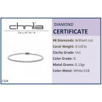 Βραχιόλι ριβιέρα Κ18 λευκόχρυσο με διαμάντια 0.53ct, VS1, G,  br2104 ΒΡΑΧΙΟΛΙΑ Κοσμηματα - chrilia.gr