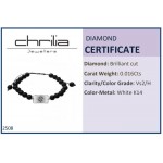 Men bracelet, with compass 14K white gold with black onyx and black diamonds 0.02ct, br2508 BRACELETS Κοσμηματα - chrilia.gr