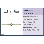 Βραχιόλι καρδιά, Κ18 χρυσό με διαμάντια 0.07ct, VS2, H και σμάλτο, br2820 ΒΡΑΧΙΟΛΙΑ Κοσμηματα - chrilia.gr
