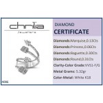 Multistone ring 18K white gold with diamonds 0.86ct, VVS1 , Fda4086 ENGAGEMENT RINGS Κοσμηματα - chrilia.gr
