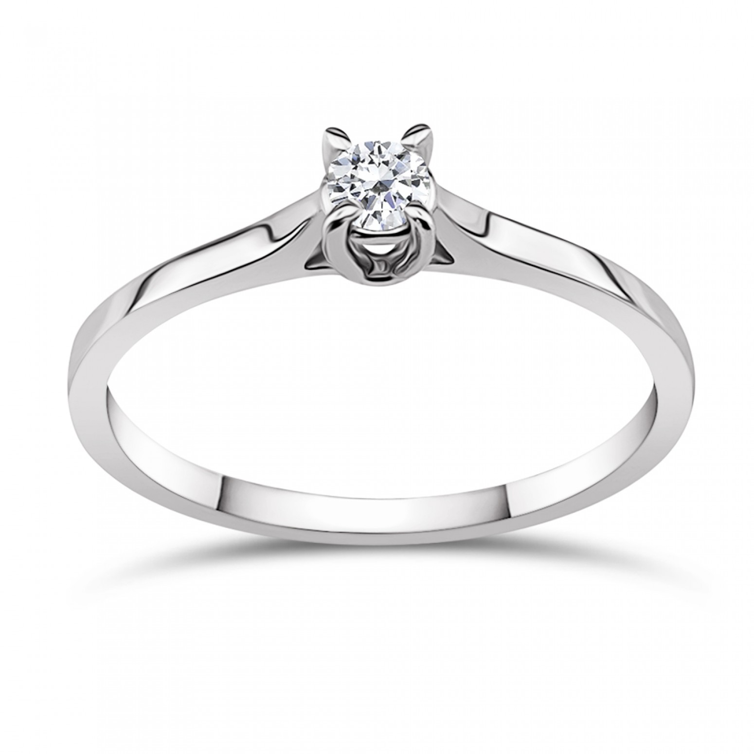 Μονόπετρο δαχτυλίδι Κ18 λευκόχρυσο με διαμάντι 0.15ct, VS1, E από το IGL da3511 ΔΑΧΤΥΛΙΔΙΑ ΑΡΡΑΒΩΝΑ Κοσμηματα - chrilia.gr