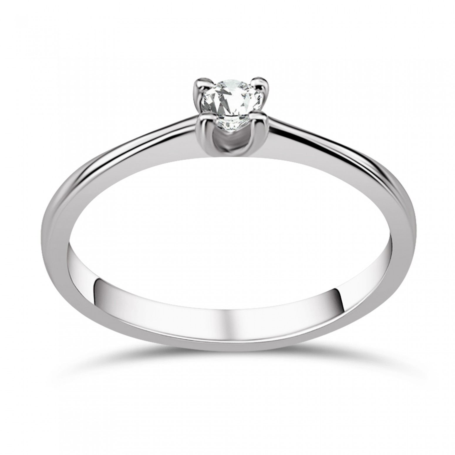 Μονόπετρο δαχτυλίδι Κ18 λευκόχρυσο με διαμάντι 0.14ct , VS2, E από το IGL da3516 ΔΑΧΤΥΛΙΔΙΑ ΑΡΡΑΒΩΝΑ Κοσμηματα - chrilia.gr