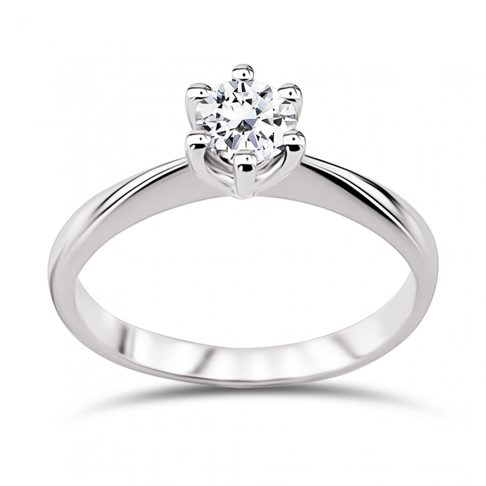 Μονόπετρο δαχτυλίδι Κ18 λευκόχρυσο με διαμάντι 0.30ct, VS2, G από το GIA da3517 ΔΑΧΤΥΛΙΔΙΑ ΑΡΡΑΒΩΝΑ Κοσμηματα - chrilia.gr