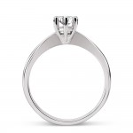 Solitaire ring 18K white gold with diamond 0.30ct, VS2, G from GIA da3517 ENGAGEMENT RINGS Κοσμηματα - chrilia.gr