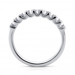 Μισόβερο Δαχτυλίδι - Μισόβερο δαχτυλίδι Κ18 λευκόχρυσο με διαμάντια 0.49ct, VS2 / SI1, E / F από το IGL da3703 ΔΑΧΤΥΛΙΔΙΑ ΑΡΡΑΒΩΝΑ Κοσμηματα - chrilia.gr