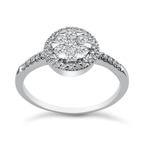 Πολύπετρο Δαχτυλίδι - Πολύπετρο δαχτυλίδι Κ18 λευκόχρυσο με διαμάντια 0.36ct, VS1, F da3543 ΔΑΧΤΥΛΙΔΙΑ ΑΡΡΑΒΩΝΑ Κοσμηματα - chrilia.gr