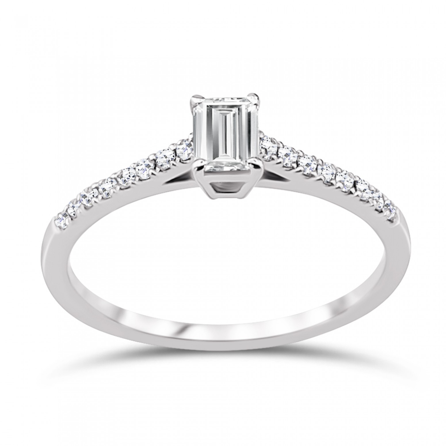 Μονόπετρο δαχτυλίδι Κ18 λευκόχρυσο με κεντρικό διαμάντι 0.31ct, VVS1, E από το IGL da3609 ΔΑΧΤΥΛΙΔΙΑ ΑΡΡΑΒΩΝΑ Κοσμηματα - chrilia.gr