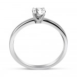 Solitaire ring 18K white gold with diamond 0.41ct, SI1, F from GIA da3766 ENGAGEMENT RINGS Κοσμηματα - chrilia.gr