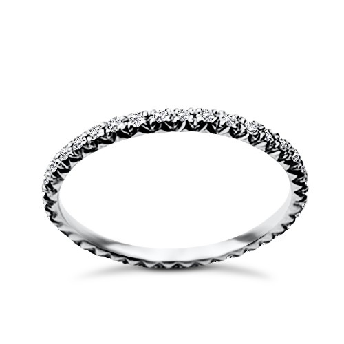 Ολόβερο δαχτυλίδι Κ18 λευκόχρυσο με διαμάντια 0.20ct, VS1 , G da3373 ΔΑΧΤΥΛΙΔΙΑ ΑΡΡΑΒΩΝΑ Κοσμηματα - chrilia.gr