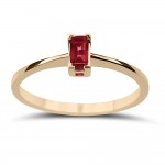Μονόπετρο Δαχτυλίδι - Μονόπετρο δαχτυλίδι Κ18 ροζ χρυσό με ρουμπίνι 0.29ct, da3689 ΔΑΧΤΥΛΙΔΙΑ ΑΡΡΑΒΩΝΑ Κοσμηματα - chrilia.gr