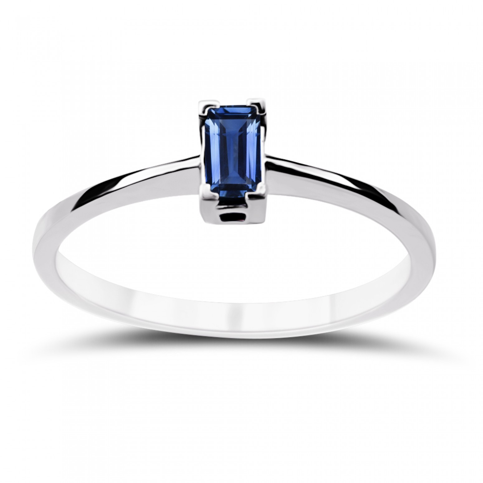 Solitaire ring 18K white gold with sapphire 0.25ct, da3690 ENGAGEMENT RINGS Κοσμηματα - chrilia.gr