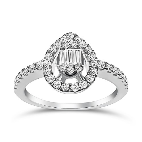 Πολύπετρο Δαχτυλίδι - Πολύπετρο δαχτυλίδι Κ18 λευκόχρυσο με διαμάντια 0.38ct , VVS1 , F da4081 ΔΑΧΤΥΛΙΔΙΑ ΑΡΡΑΒΩΝΑ Κοσμηματα - chrilia.gr