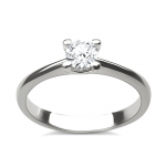 Solitaire ring 18K white gold with diamond 0.32ct, SI1, H from GIA da3501 ENGAGEMENT RINGS Κοσμηματα - chrilia.gr