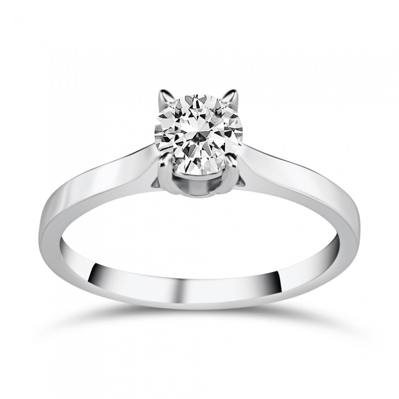 Μονόπετρο Δαχτυλίδι - Μονόπετρο δαχτυλίδι Κ18 λευκόχρυσο με διαμάντι 0.56ct, VS2, G από το GIA da3510 ΔΑΧΤΥΛΙΔΙΑ ΑΡΡΑΒΩΝΑ Κοσμηματα - chrilia.gr