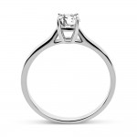 Solitaire ring 18K white gold with diamond 0.56ct, VS2, G from GIA da3510 ENGAGEMENT RINGS Κοσμηματα - chrilia.gr